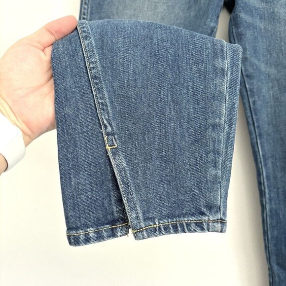 AMO Twist Mid-Rise Blue Ankle Jeans in Dark Vintage Women’s Size 32 - Picture 4 of 10